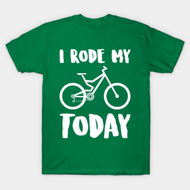 i rode my TRAIL BIKE today T-Shirt by reigedesign